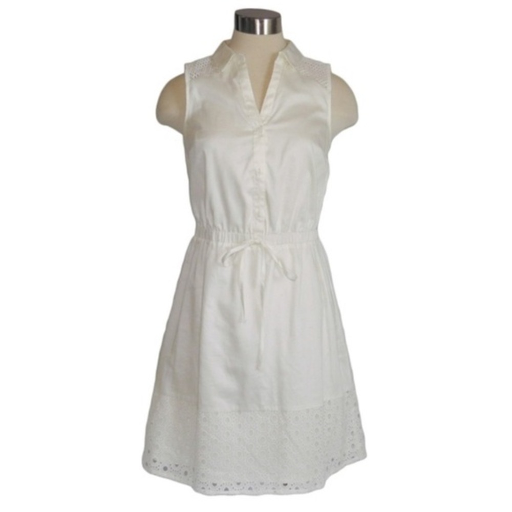 ELLE VOYAGE DRESS, SIZE MEDIUM, SLEEVELESS MARSHMALLOW (IVORY) COLOR Sz. L